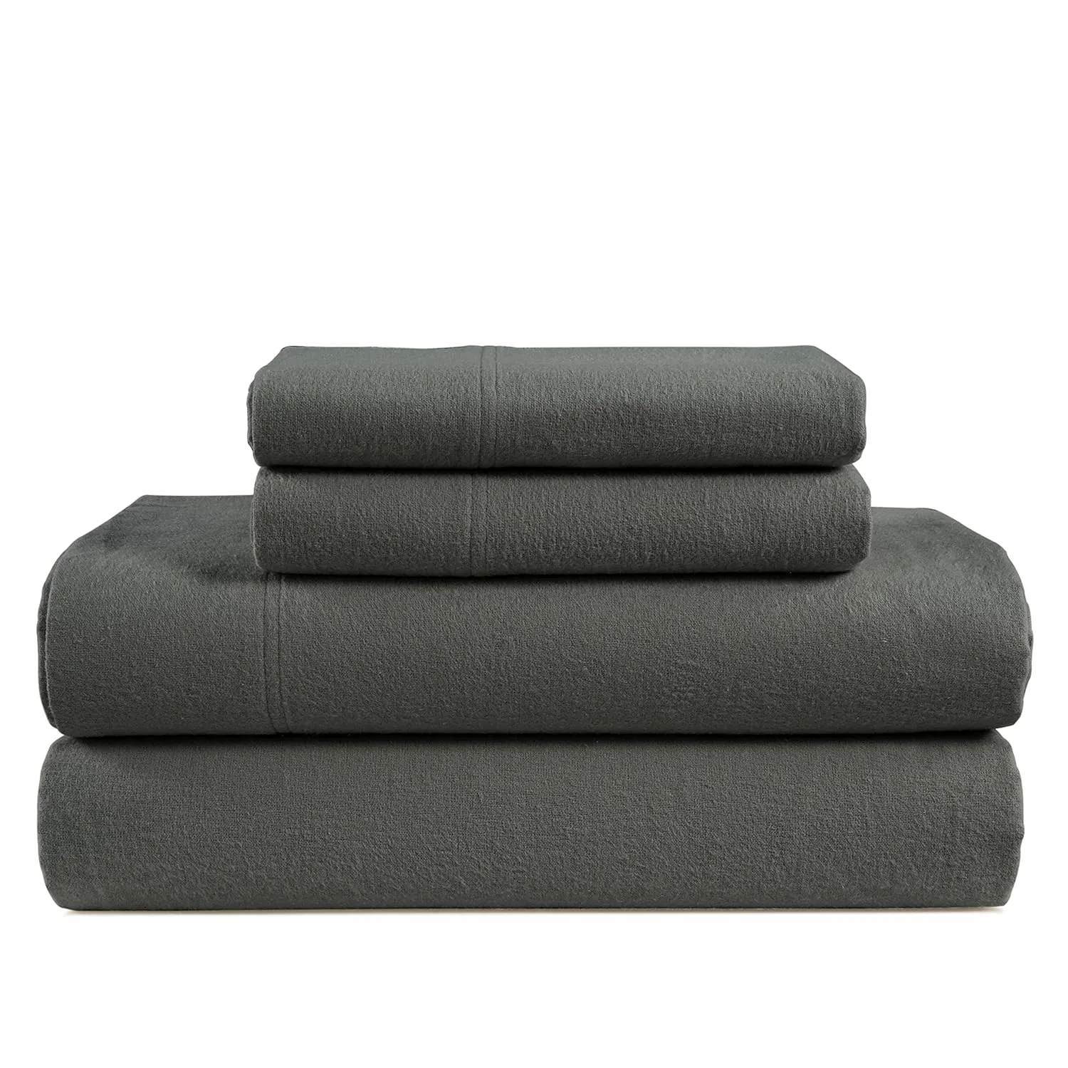 100% Cotton Flannel Sheets Set - Flannel Sheets Queen, 4-Piece Bed Sheets - Li