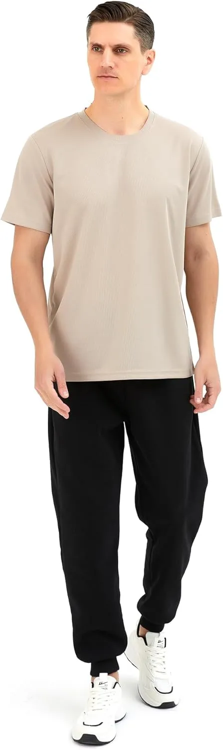 3 Pack Mens T Shirts,T Shirts for Men Pack with 1 Black &1 White,Soft Breathable Short Sleeve Tees for Gym