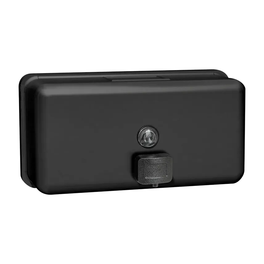 ASI 0345-41 Soap Dispenser - Liquid, Horizontal - Matte Black - 40 oz. - Surface Mounted