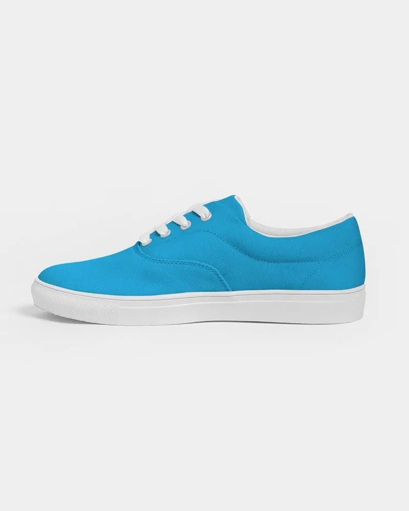 Bright Cyan Women's Canvas Sneakers | Women's | Bright Pure Cyan | C100M0Y0K0