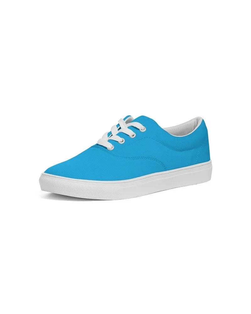 Bright Cyan Women's Canvas Sneakers | Women's | Bright Pure Cyan | C100M0Y0K0