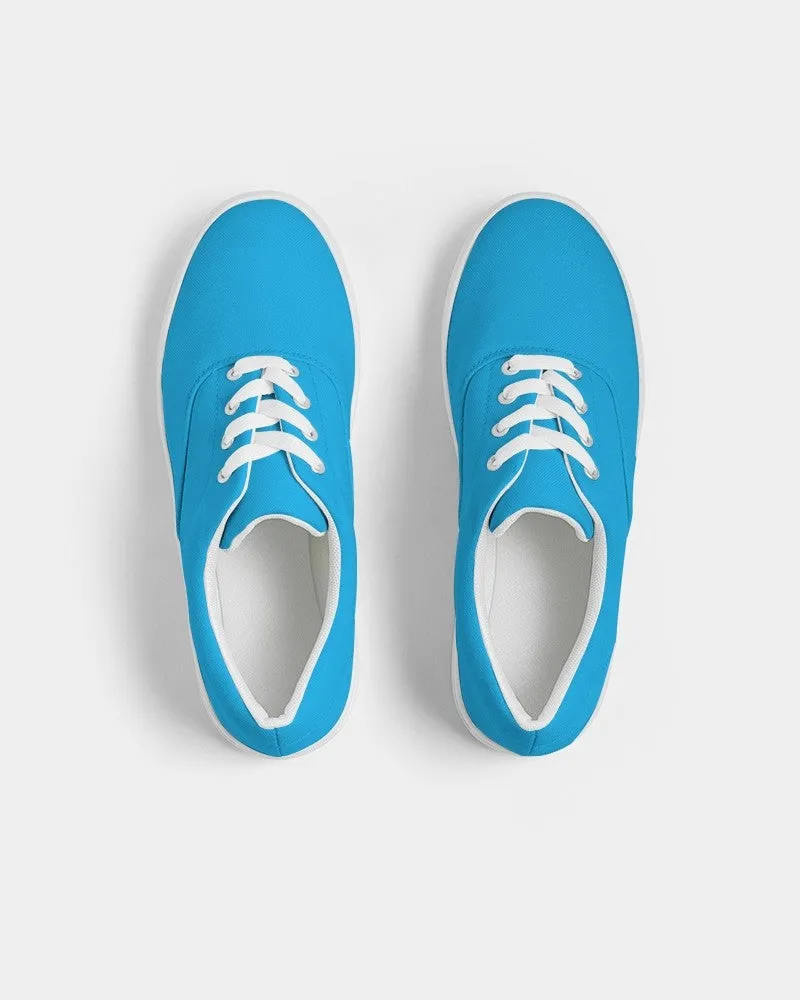 Bright Cyan Women's Canvas Sneakers | Women's | Bright Pure Cyan | C100M0Y0K0