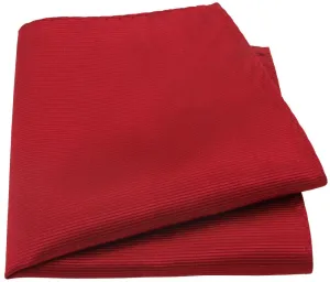 Carmine Silk Pocket Square