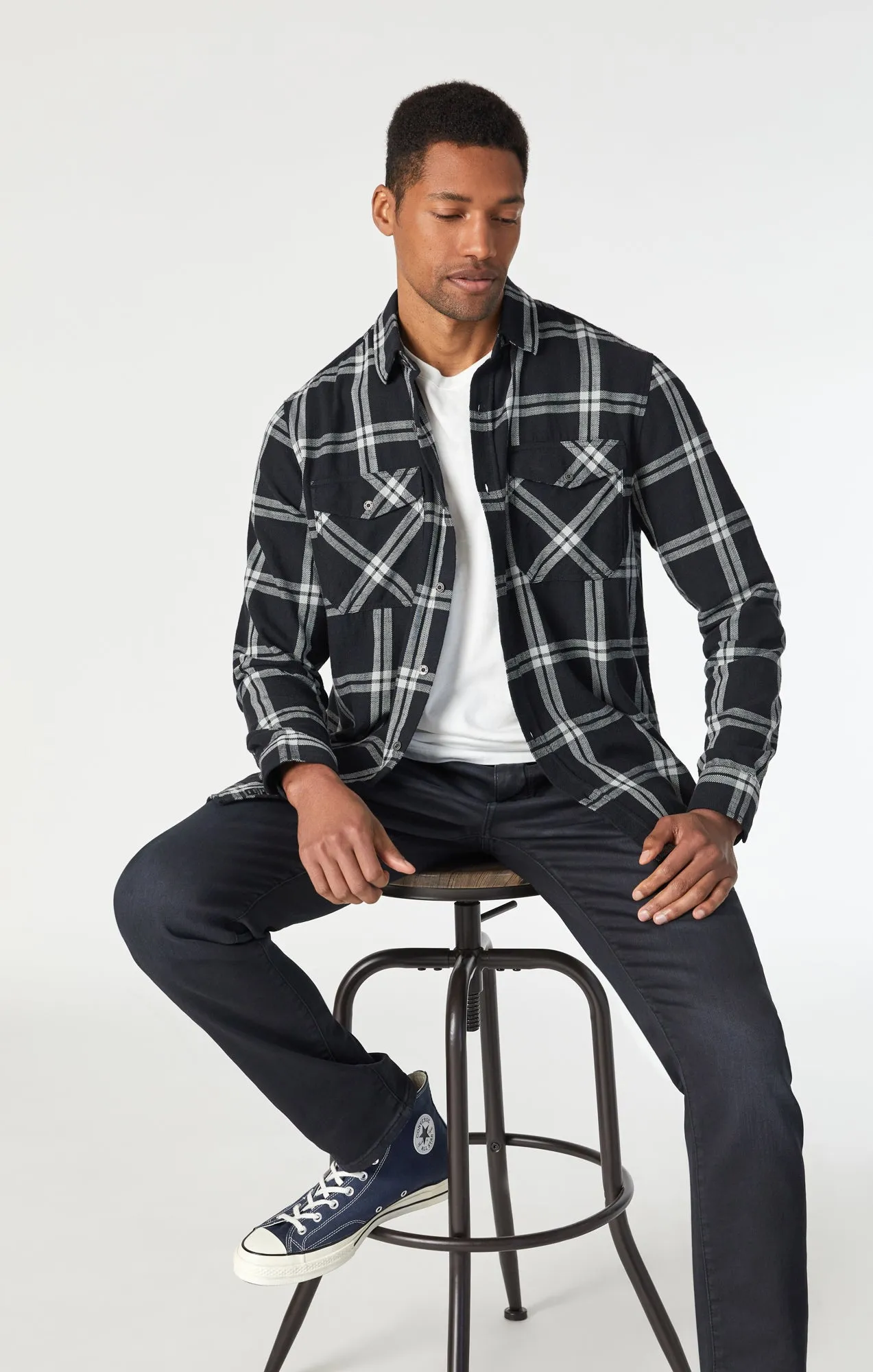 CHECK SHIRT IN BLACK CHECK