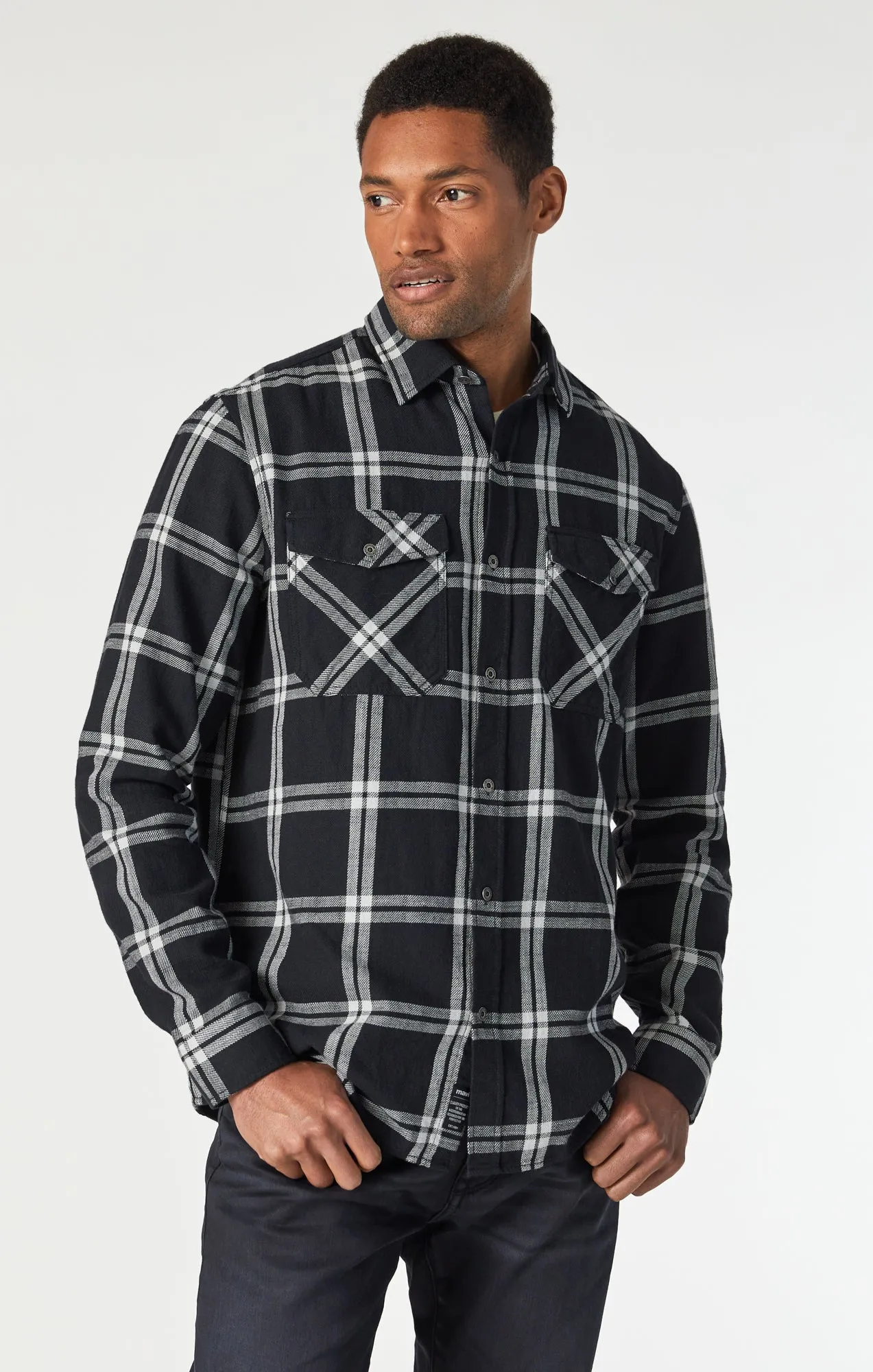 CHECK SHIRT IN BLACK CHECK