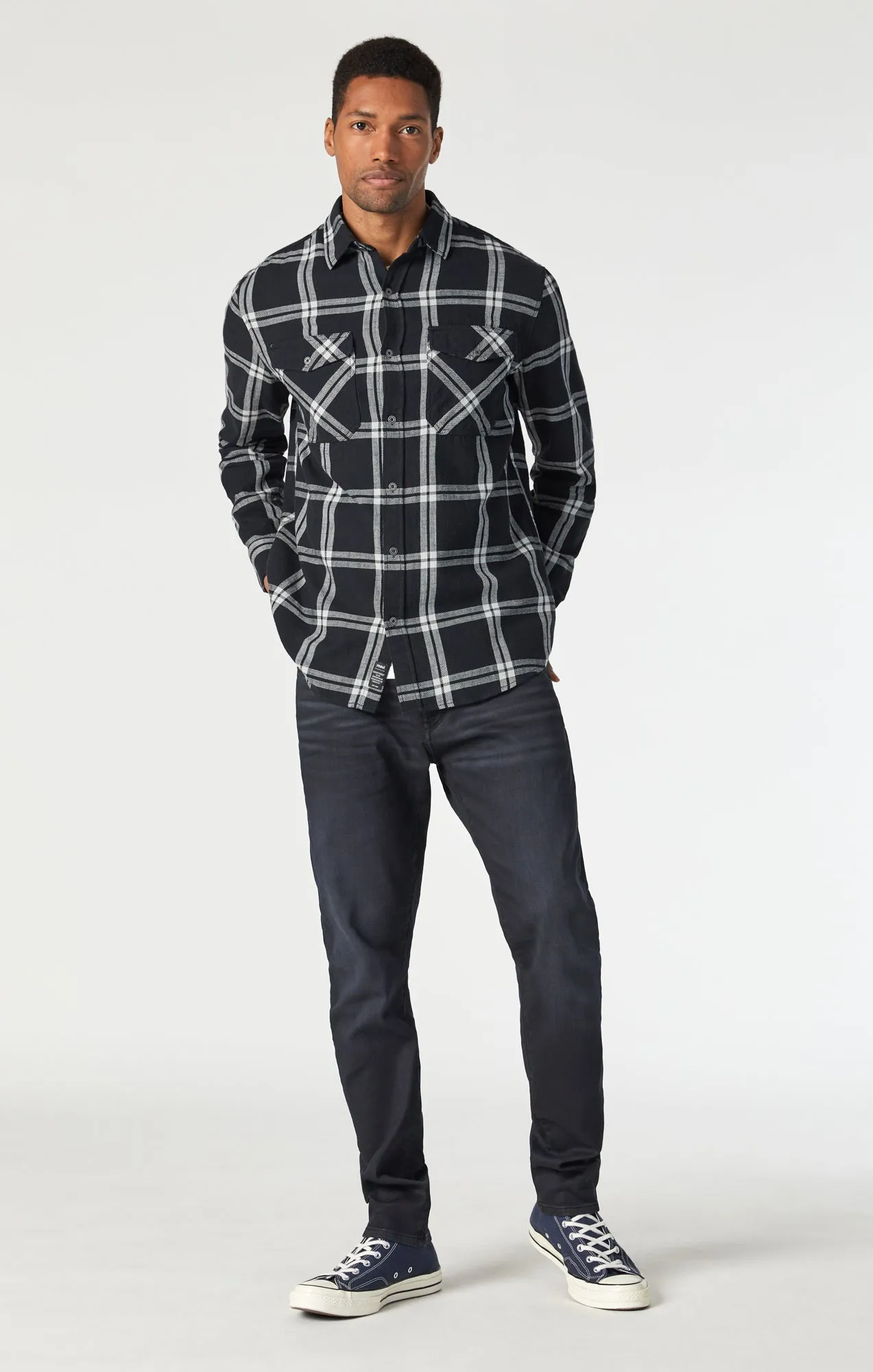 CHECK SHIRT IN BLACK CHECK
