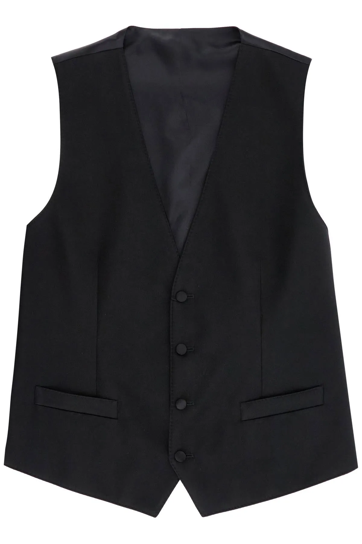 DOLCE & GABBANA sartorial satin waistcoat