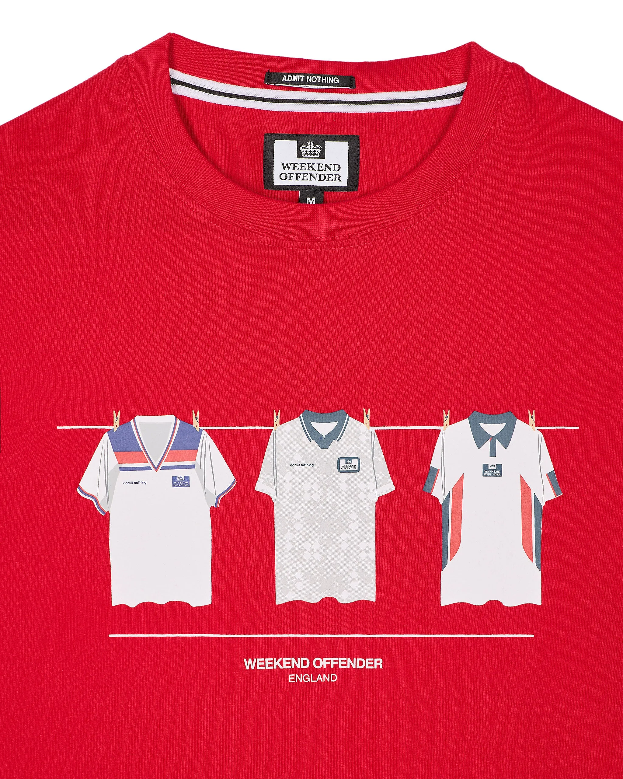 England Home Shirts T-Shirt Red