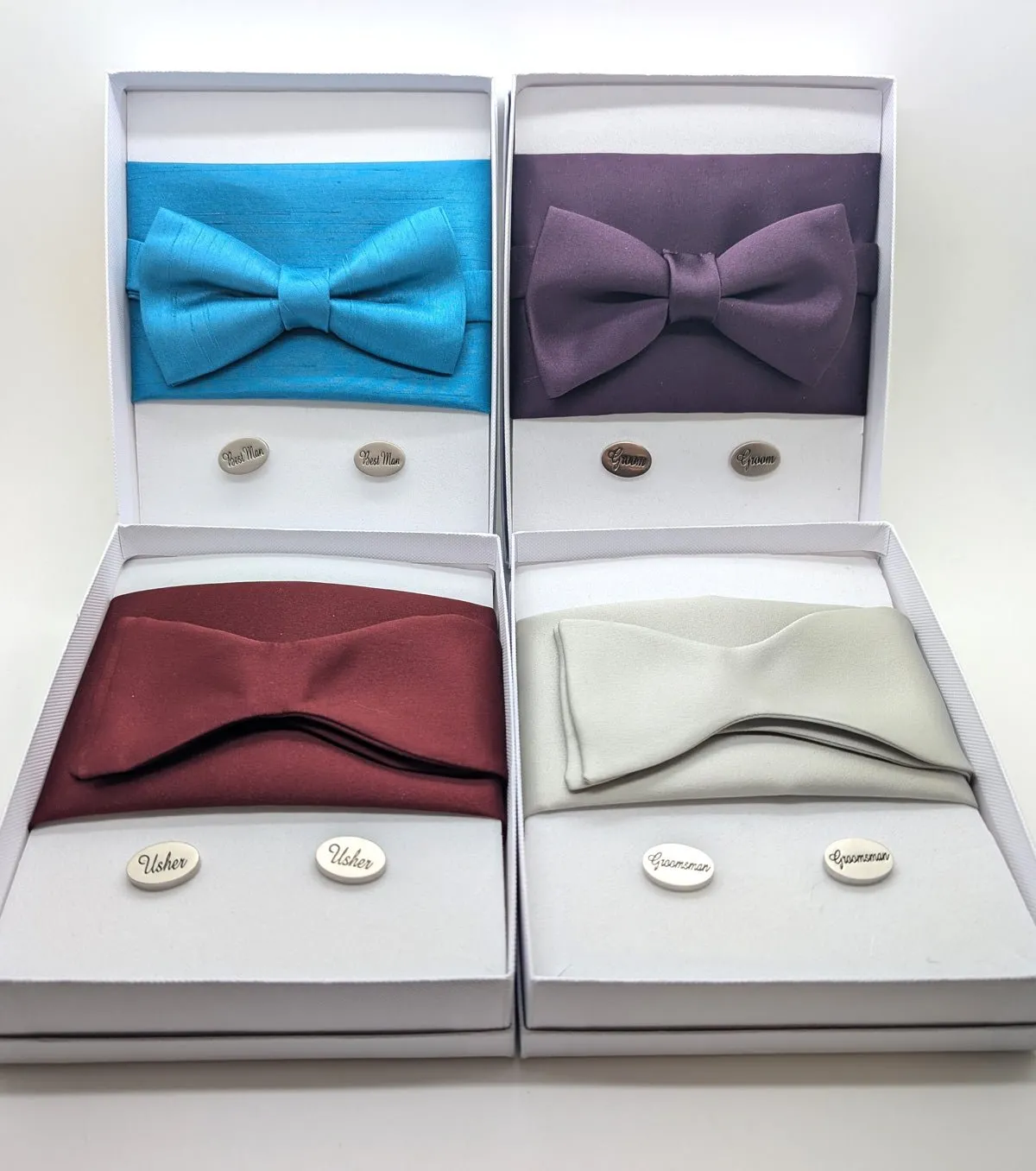 Flame Shantung Bow Tie