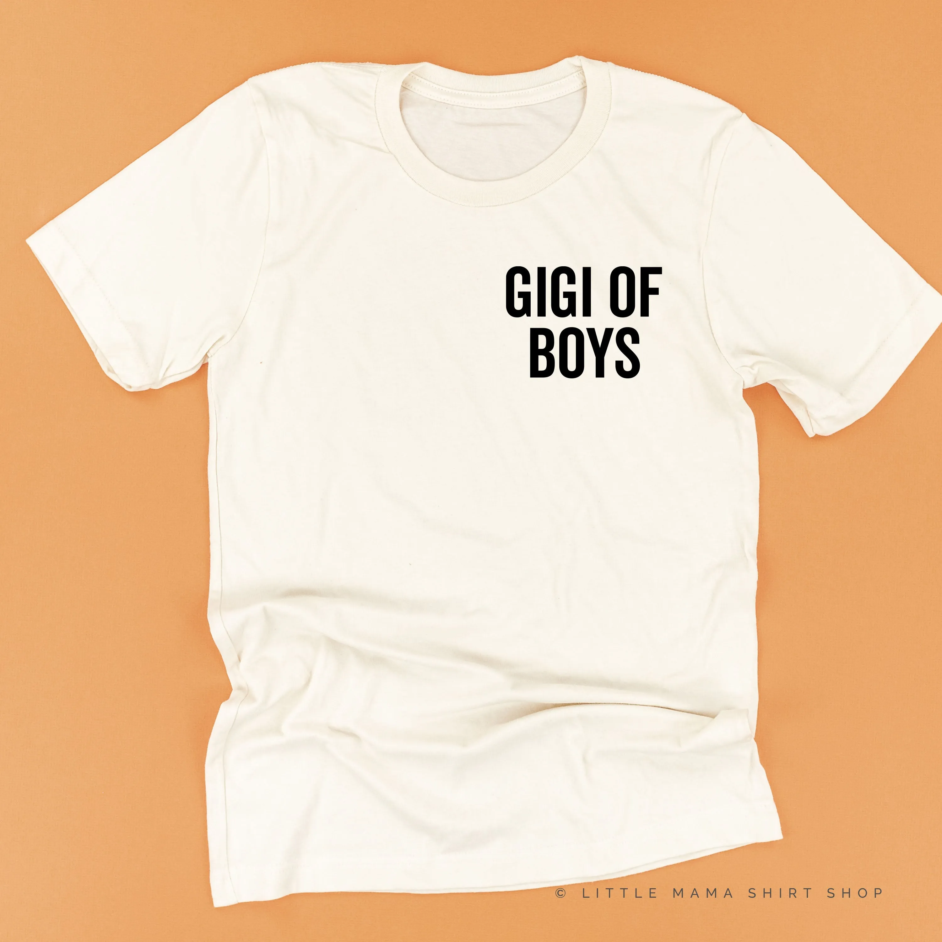 GIGI OF BOYS - BLOCK FONT POCKET SIZE - Unisex Tee