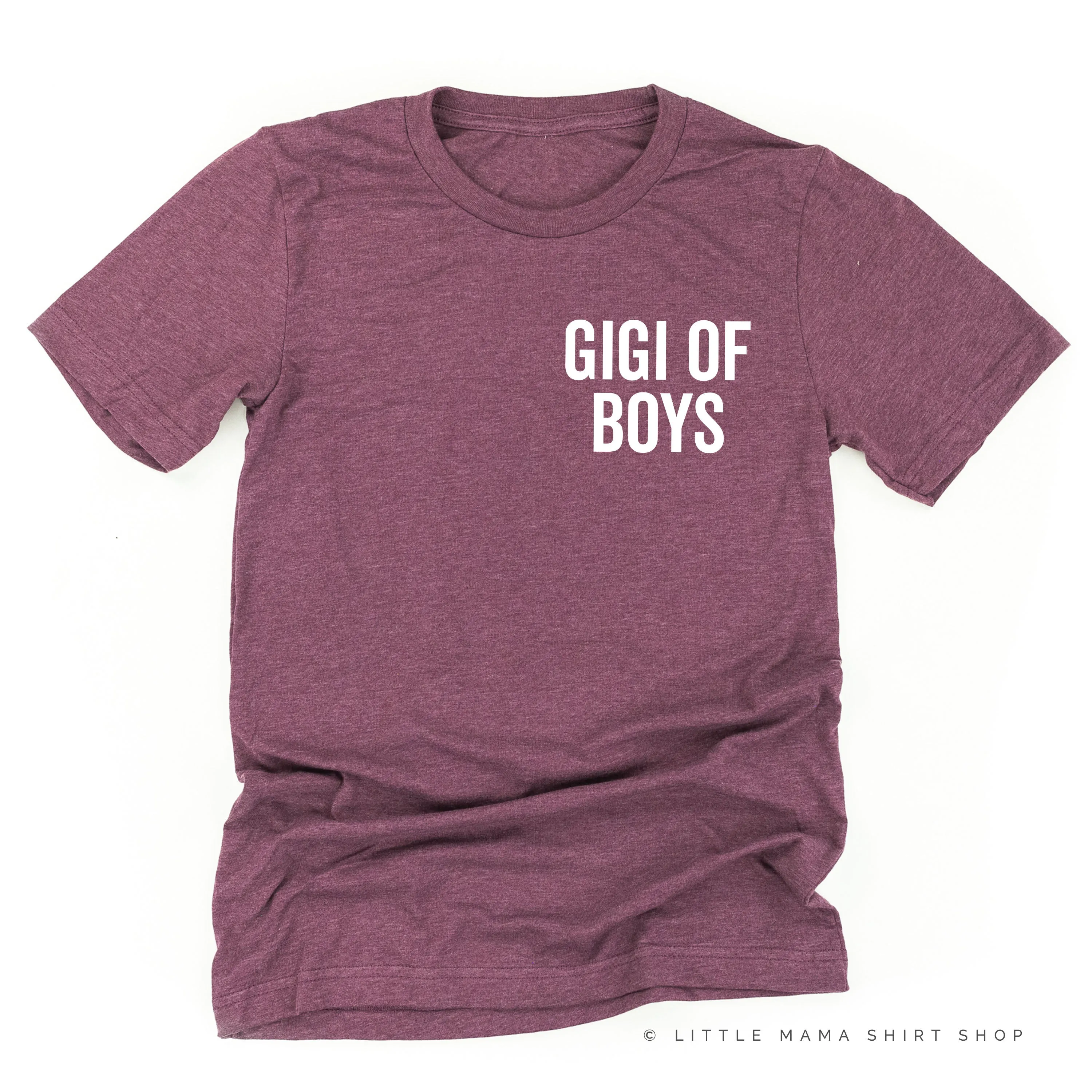 GIGI OF BOYS - BLOCK FONT POCKET SIZE - Unisex Tee