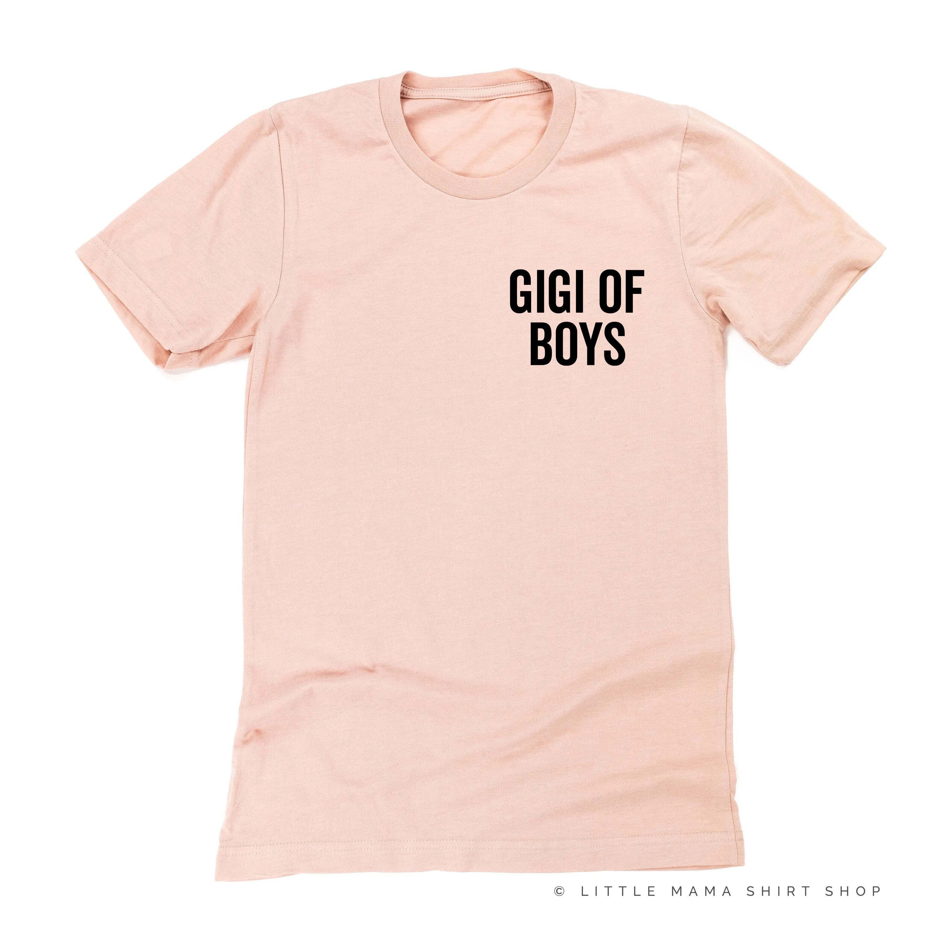GIGI OF BOYS - BLOCK FONT POCKET SIZE - Unisex Tee