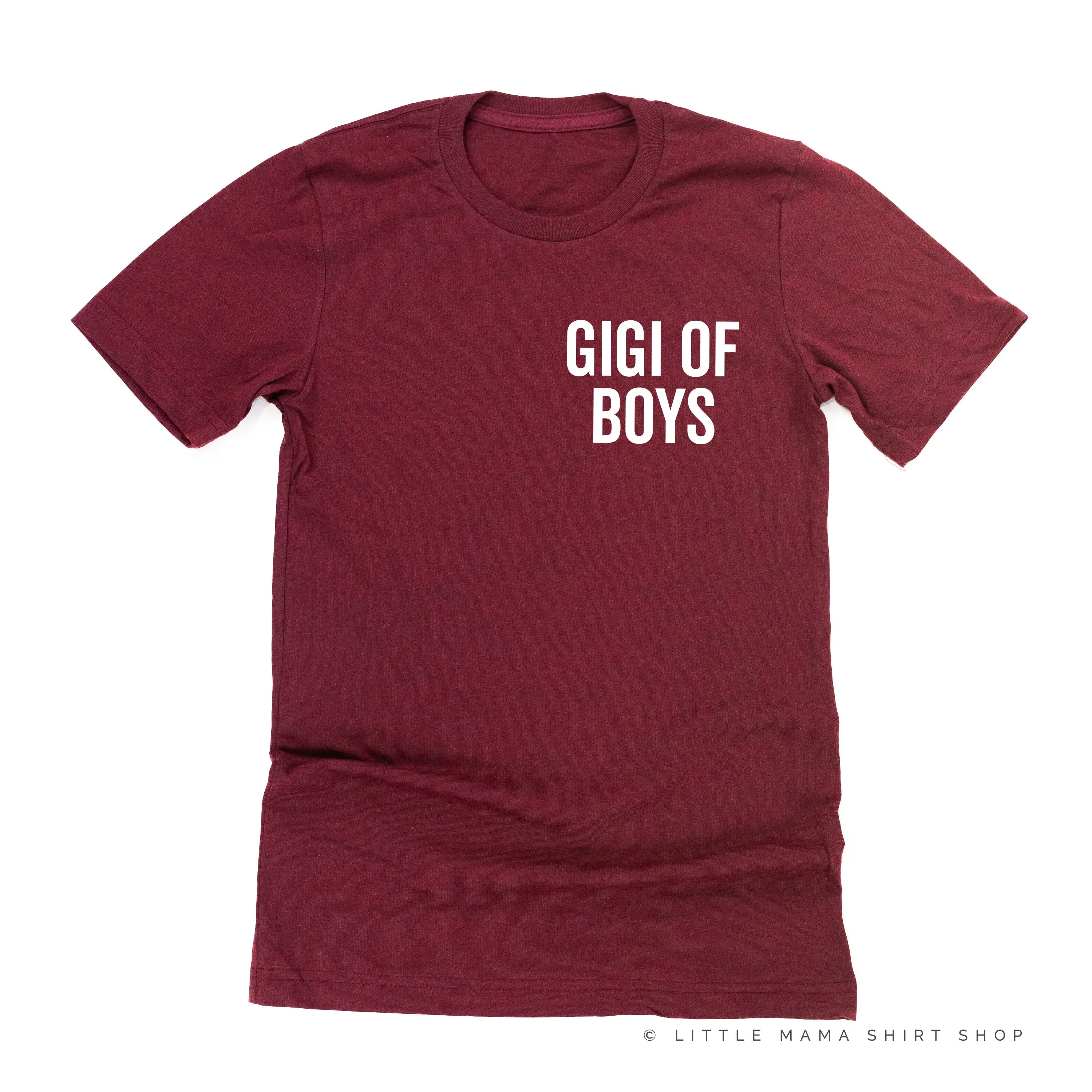 GIGI OF BOYS - BLOCK FONT POCKET SIZE - Unisex Tee