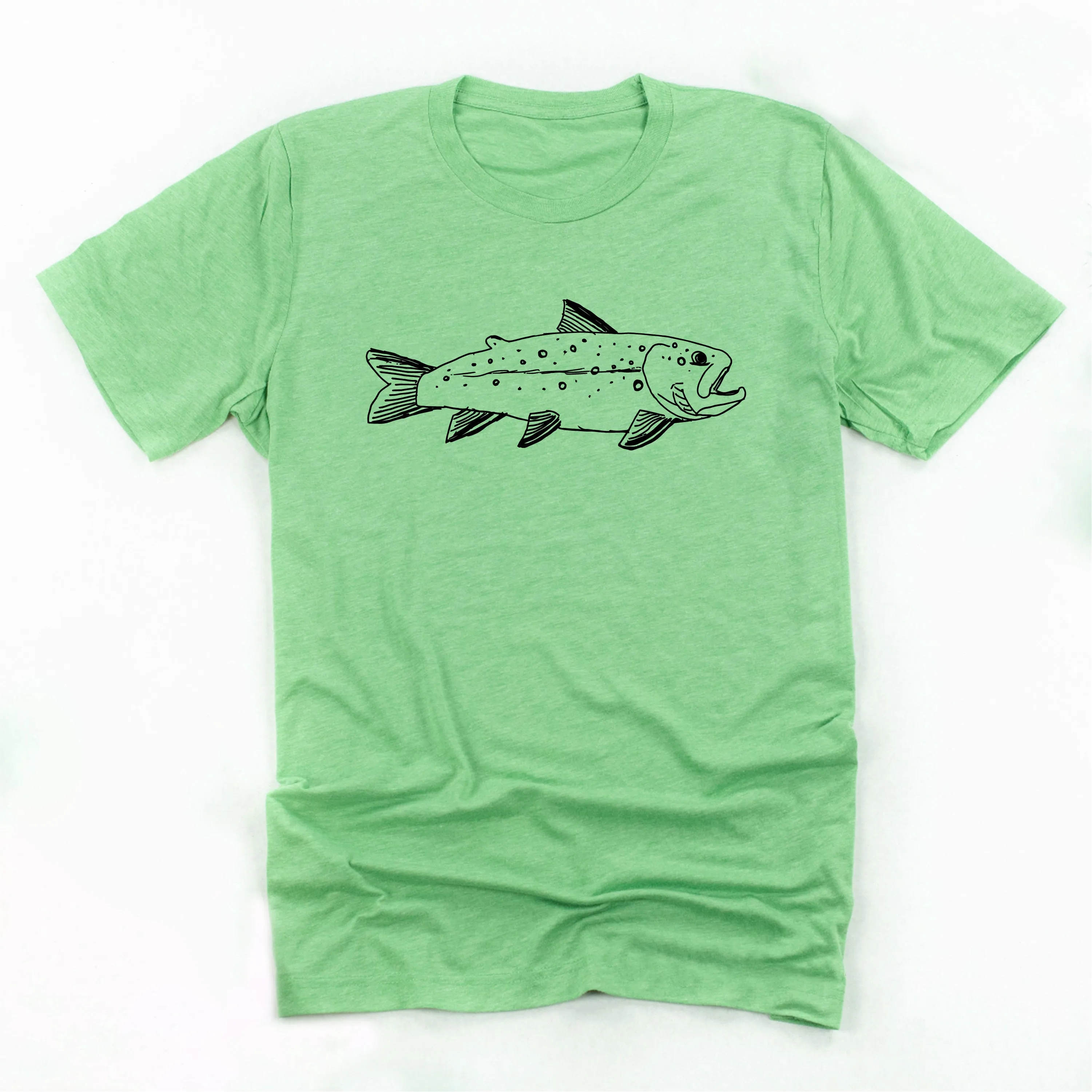 Hand Drawn Brook Trout - Unisex Tee