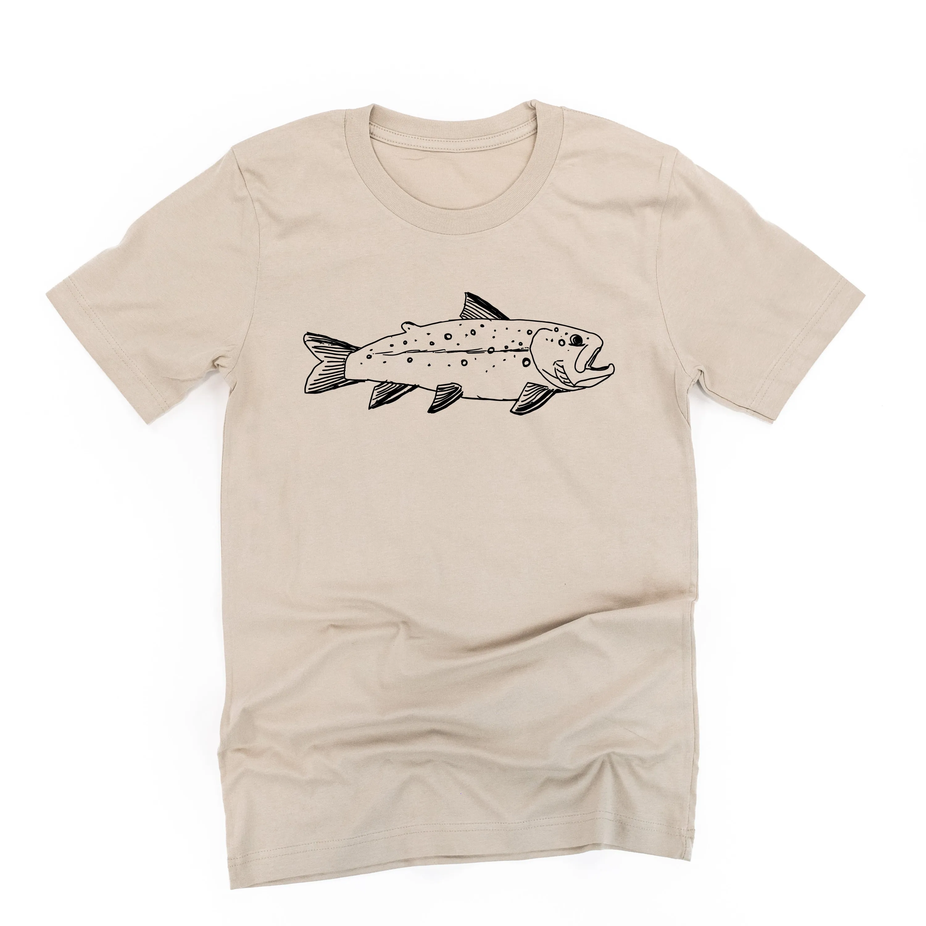 Hand Drawn Brook Trout - Unisex Tee