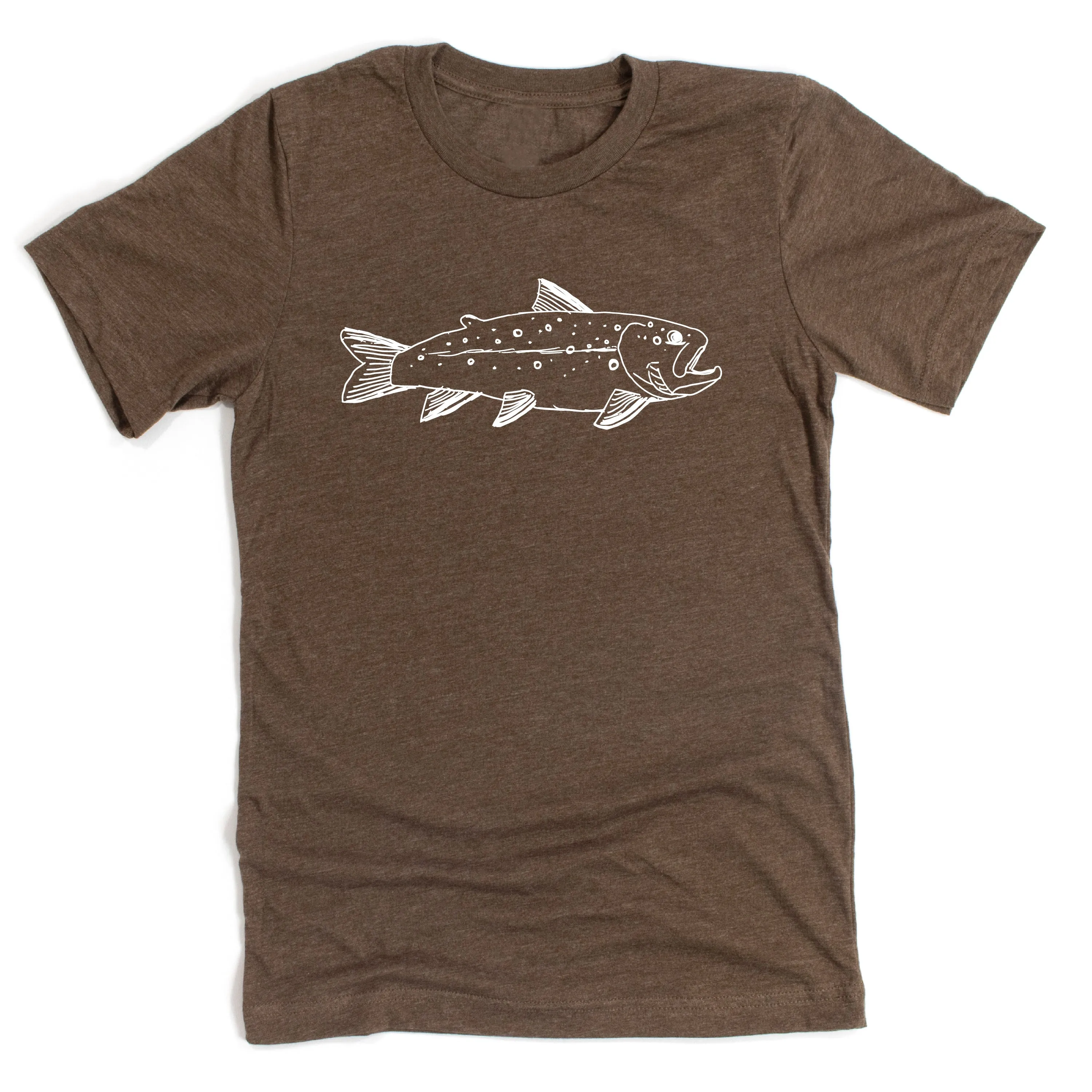 Hand Drawn Brook Trout - Unisex Tee
