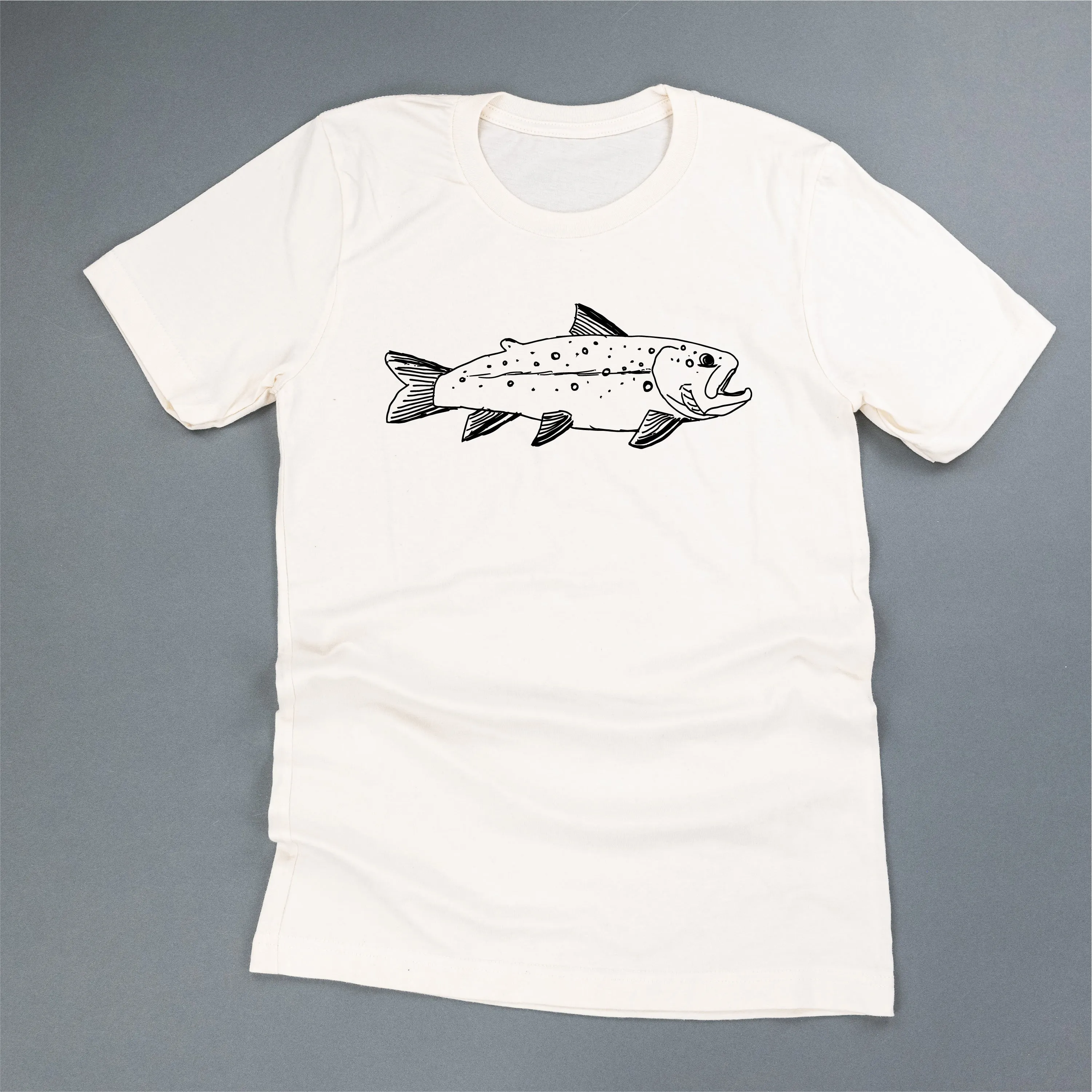 Hand Drawn Brook Trout - Unisex Tee