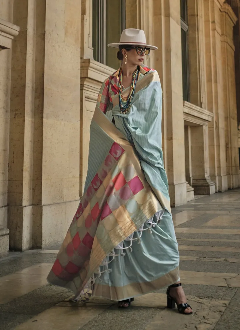 Handwoven Soft Silk Wedding Saree with a Matching Blouse