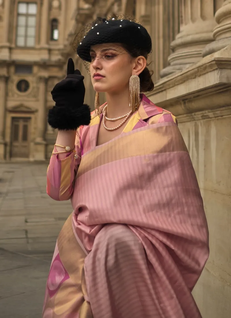 Handwoven Soft Silk Wedding Saree with a Matching Blouse