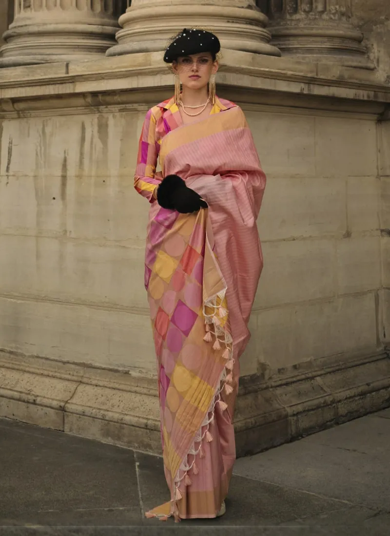 Handwoven Soft Silk Wedding Saree with a Matching Blouse