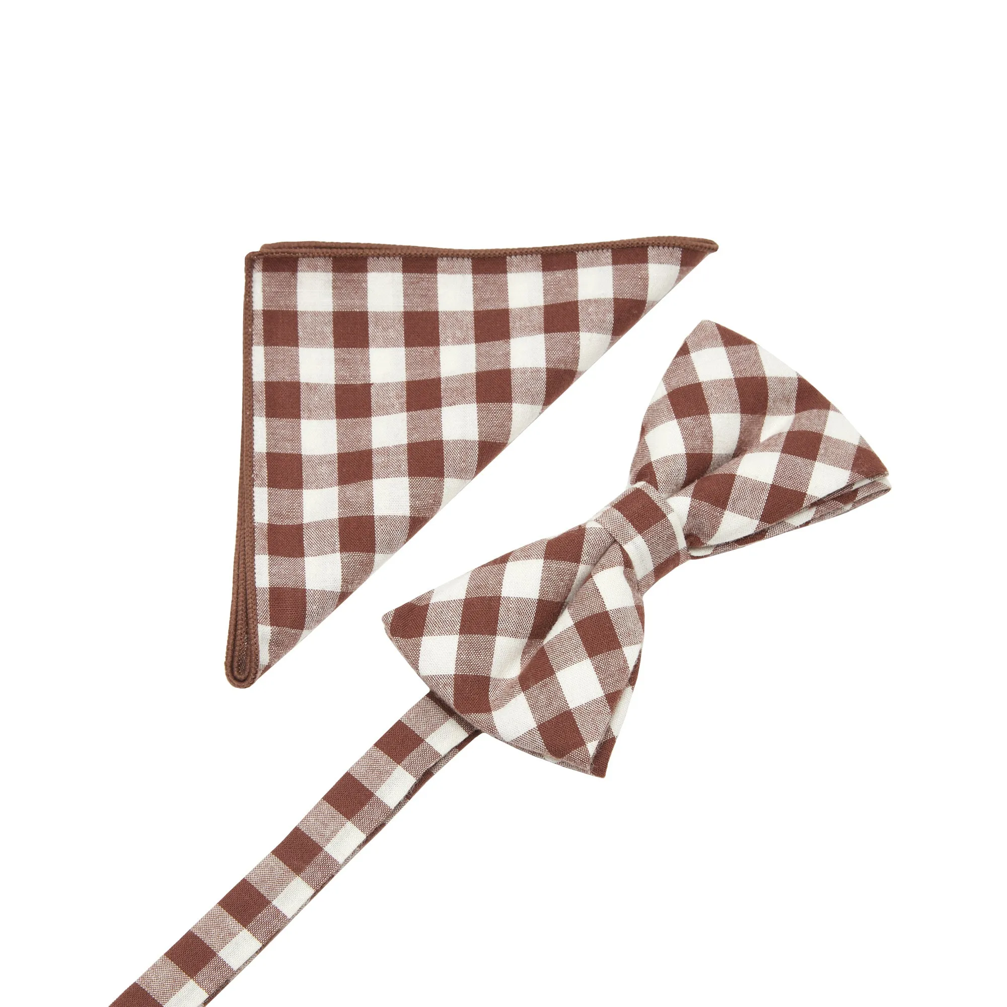 ID-CBT-16 IDENTITY Mens Cotton Bowtie and Pocket Square Set
