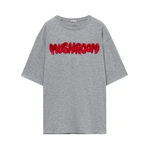 Loewe Mushroom T-shirt Gray melange