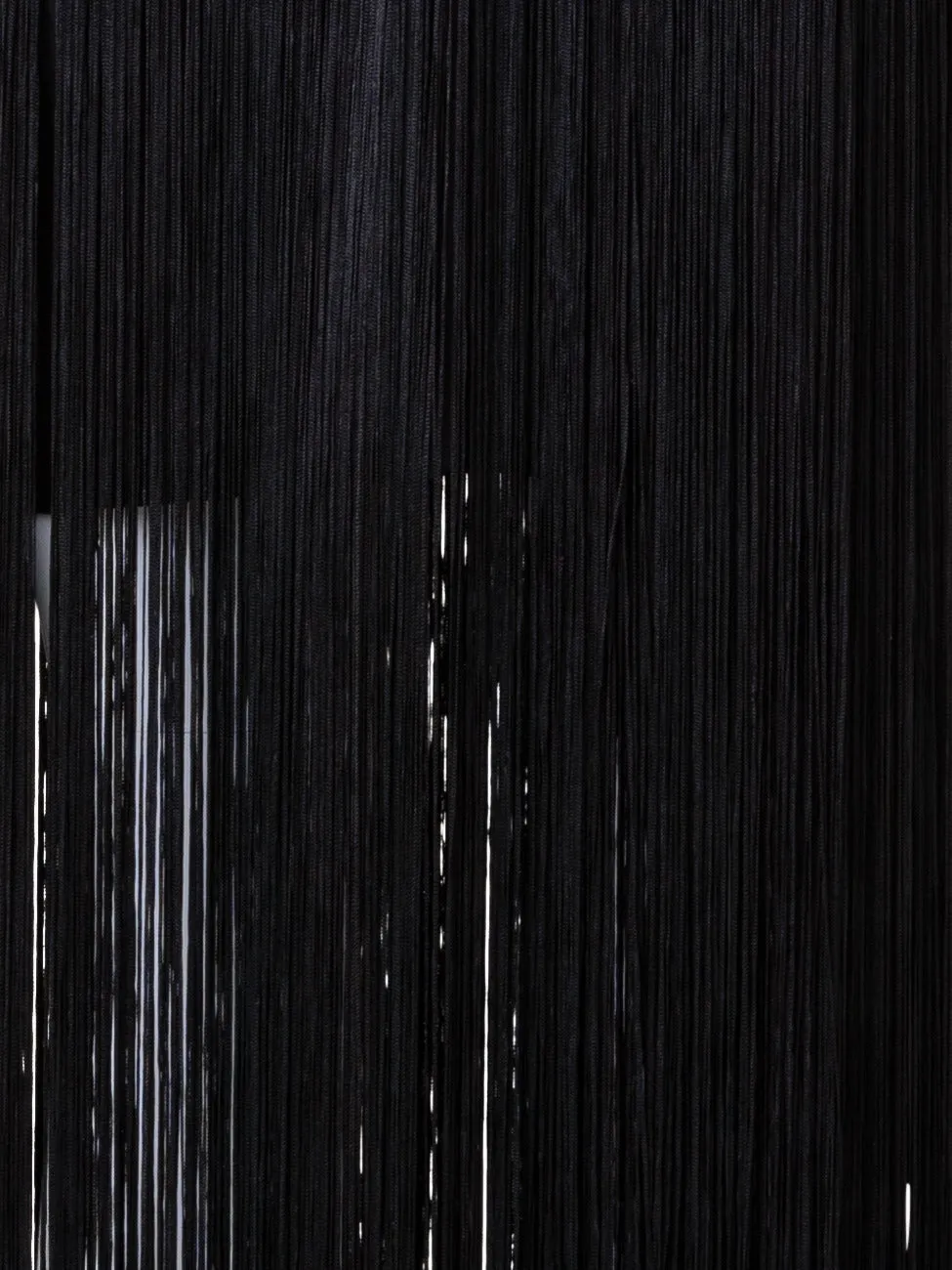 Long Silk Evening Dress with Fringes