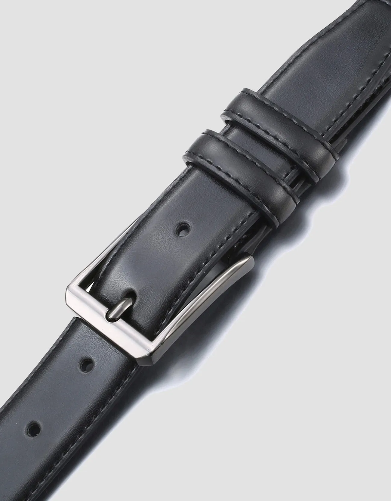 Men's Traditional Single Leather Belt 2 Pack
