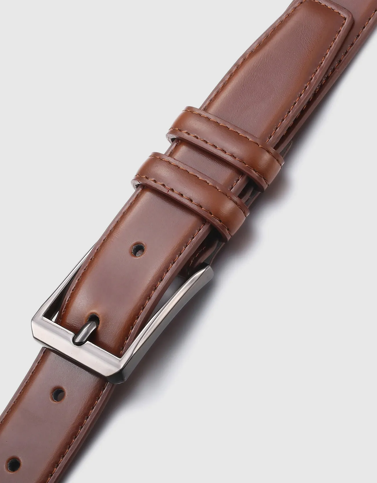 Men's Traditional Single Leather Belt 2 Pack