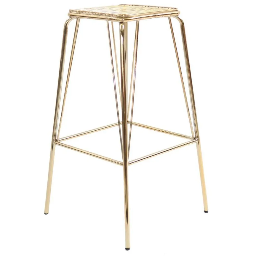 Metallic Wire Barstool
