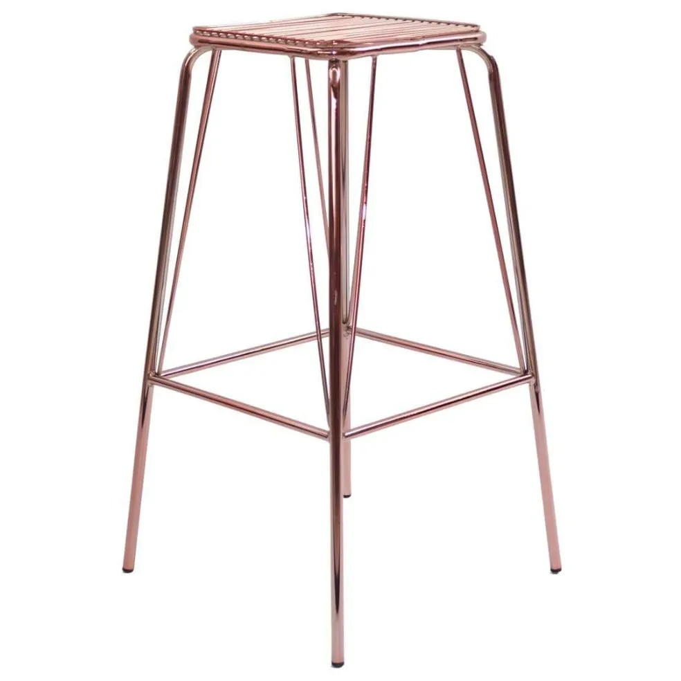 Metallic Wire Barstool