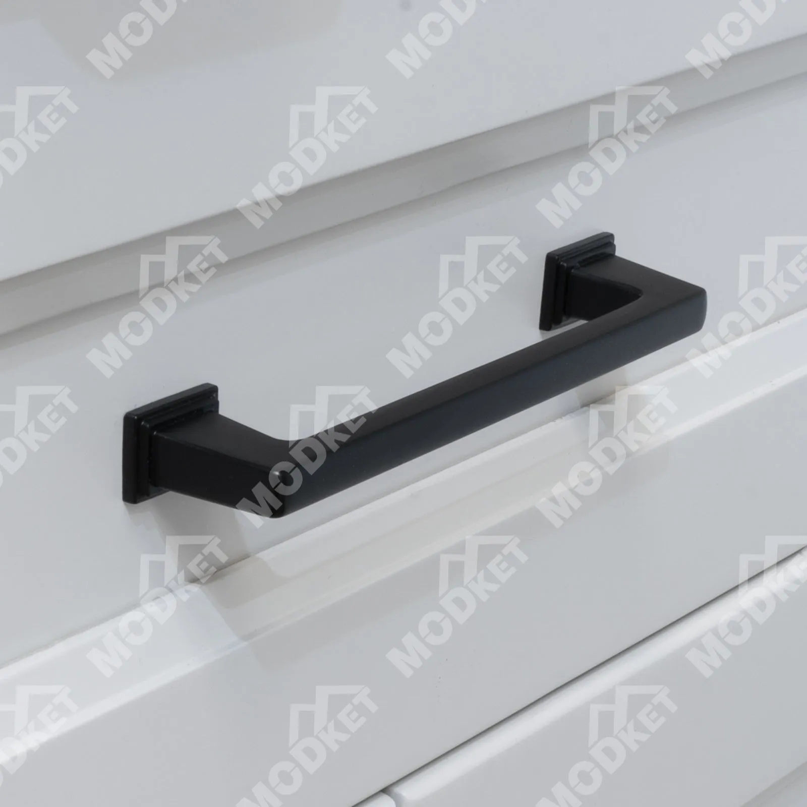 MH1654 Solid Matte Black Cabinet Pulls Handles