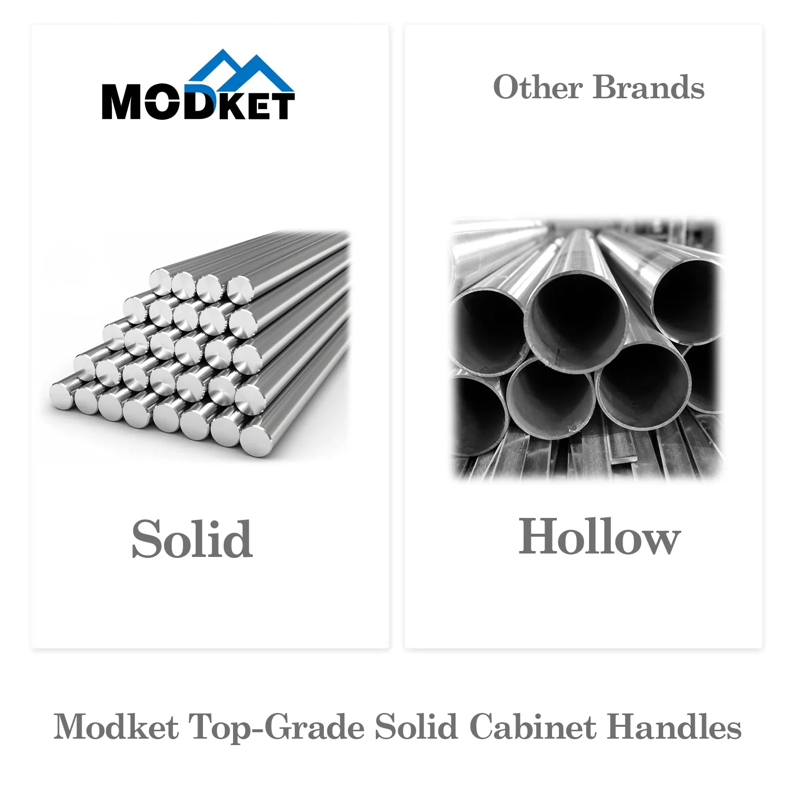 MH1661 Solid Matte Black Cabinet Pulls Handles