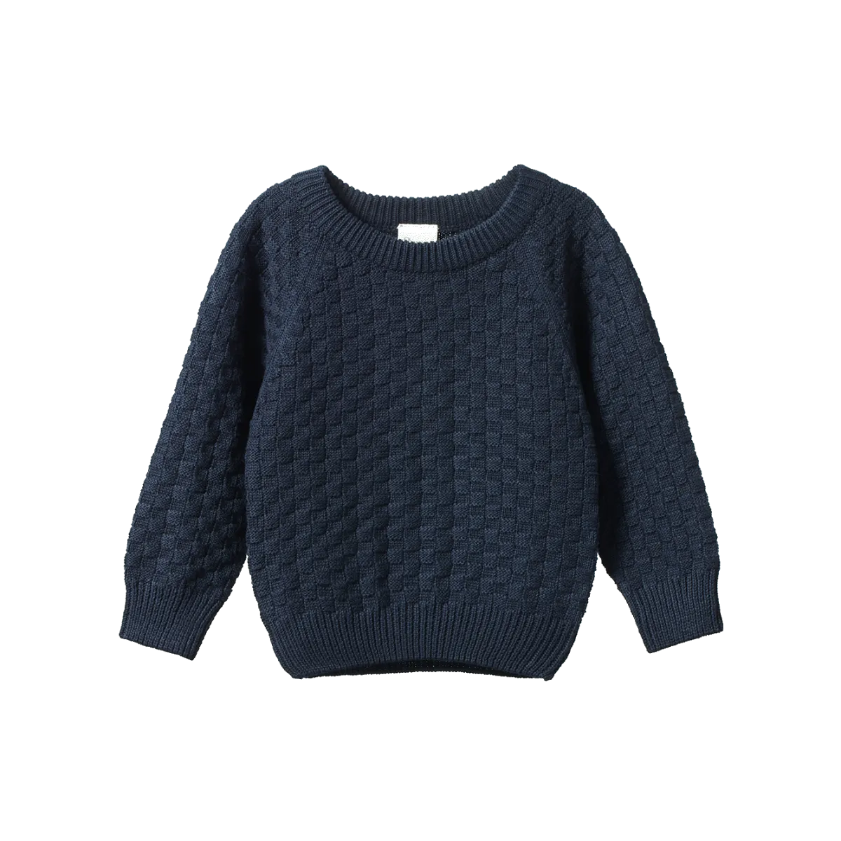 Nature Baby Billy Jumper - Navy Basket Knit