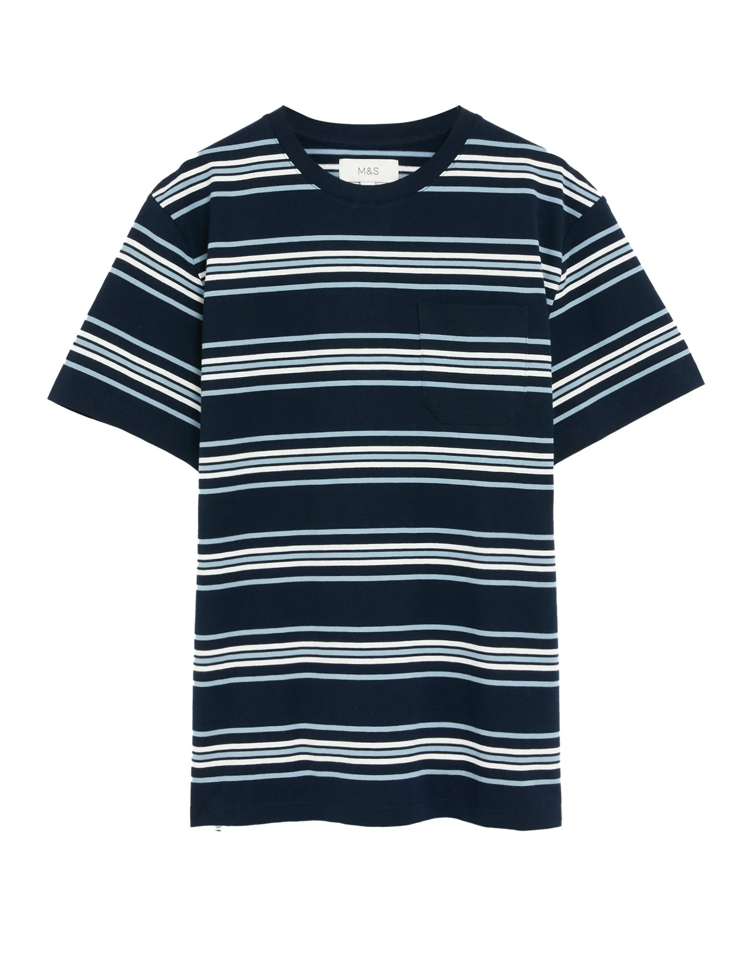 Pure Cotton Striped Heavy Weight T-Shirt