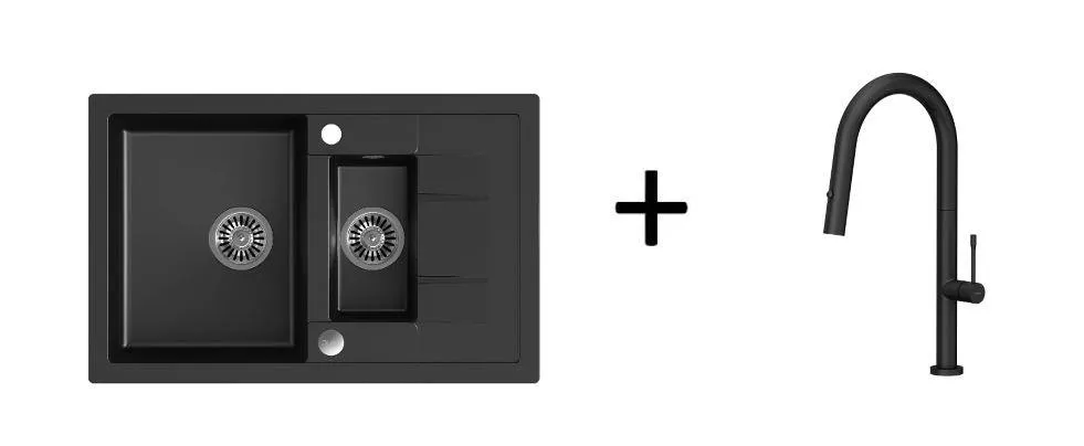Quadron Felicity kitchen tap, Matte Black