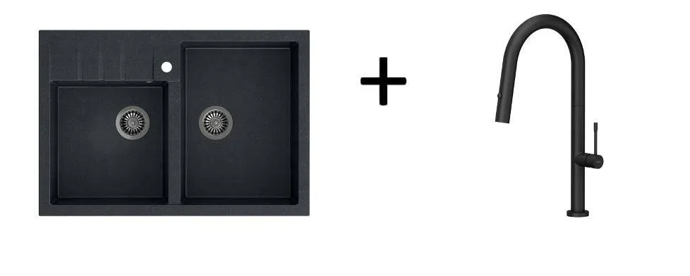 Quadron Felicity kitchen tap, Matte Black