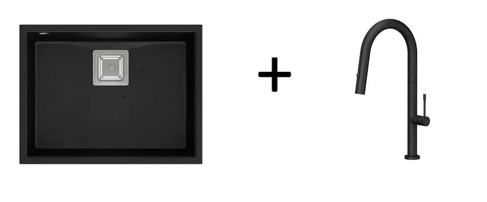Quadron Felicity kitchen tap, Matte Black
