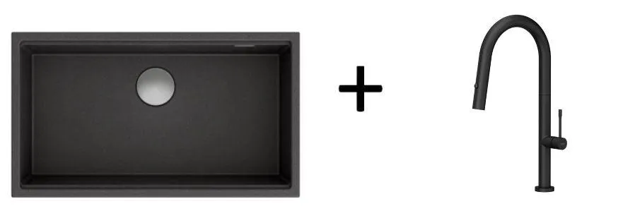 Quadron Felicity kitchen tap, Matte Black