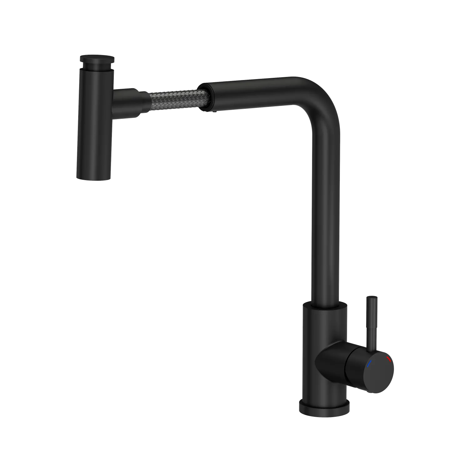 Quadron Meryl pull our tap with spray function, Matte Black