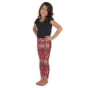 Red Ugly Christmas Kid's Leggings