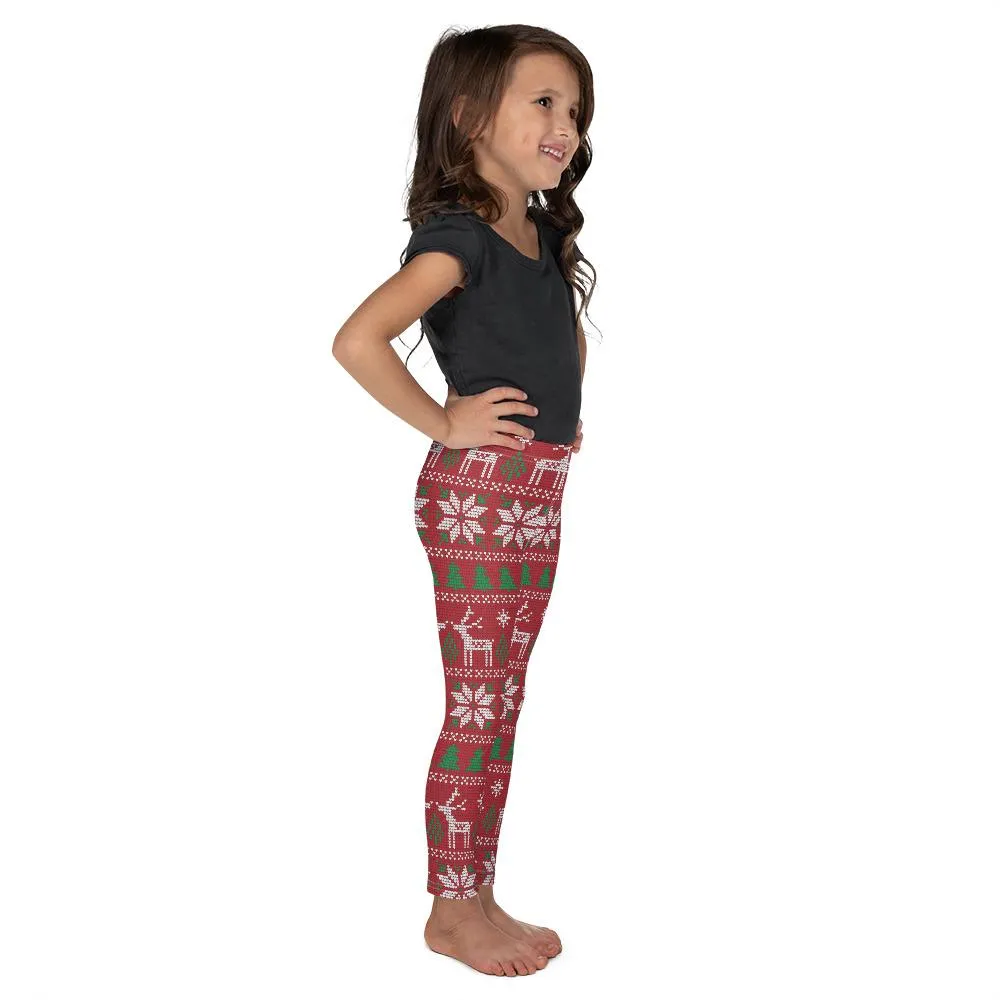 Red Ugly Christmas Kid's Leggings