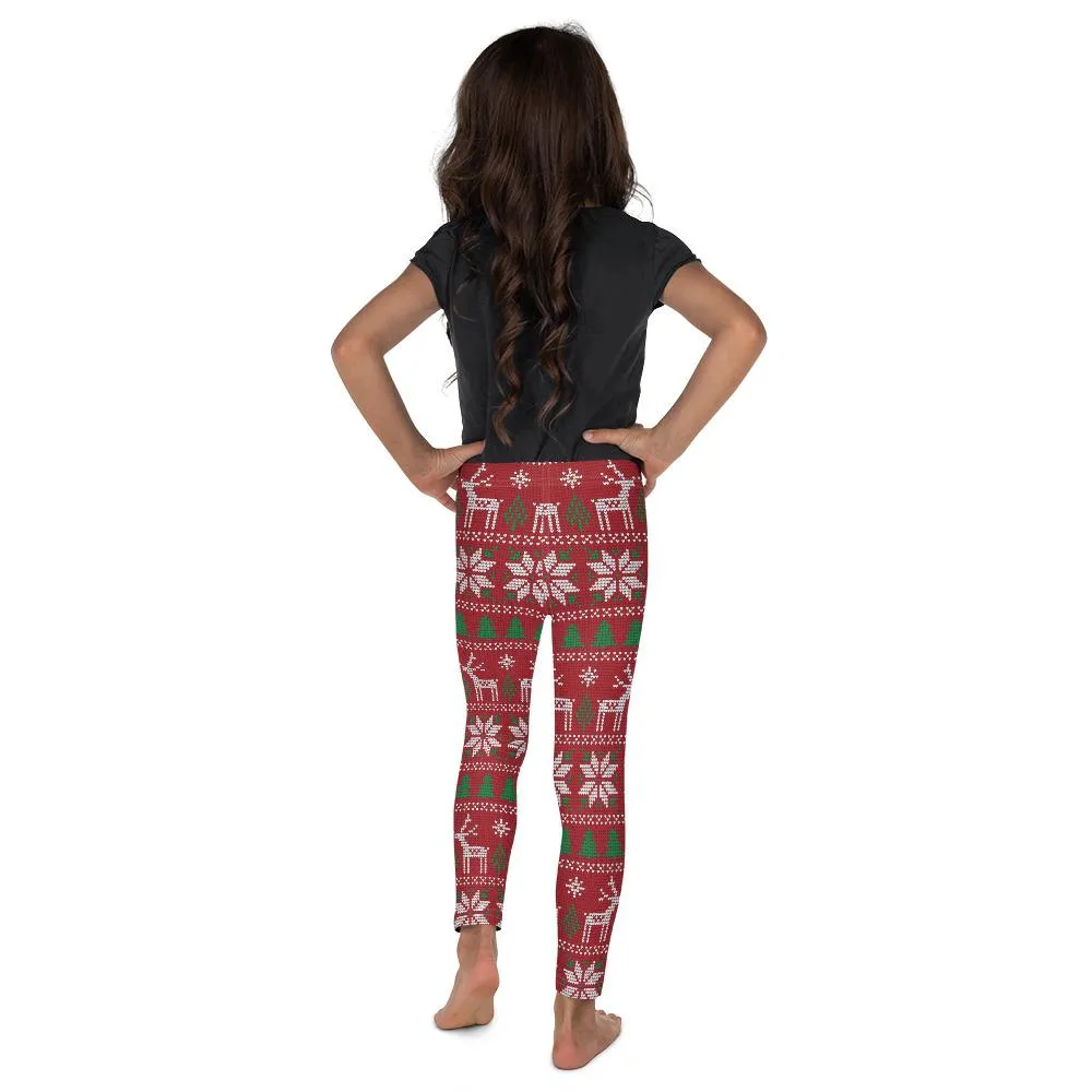 Red Ugly Christmas Kid's Leggings