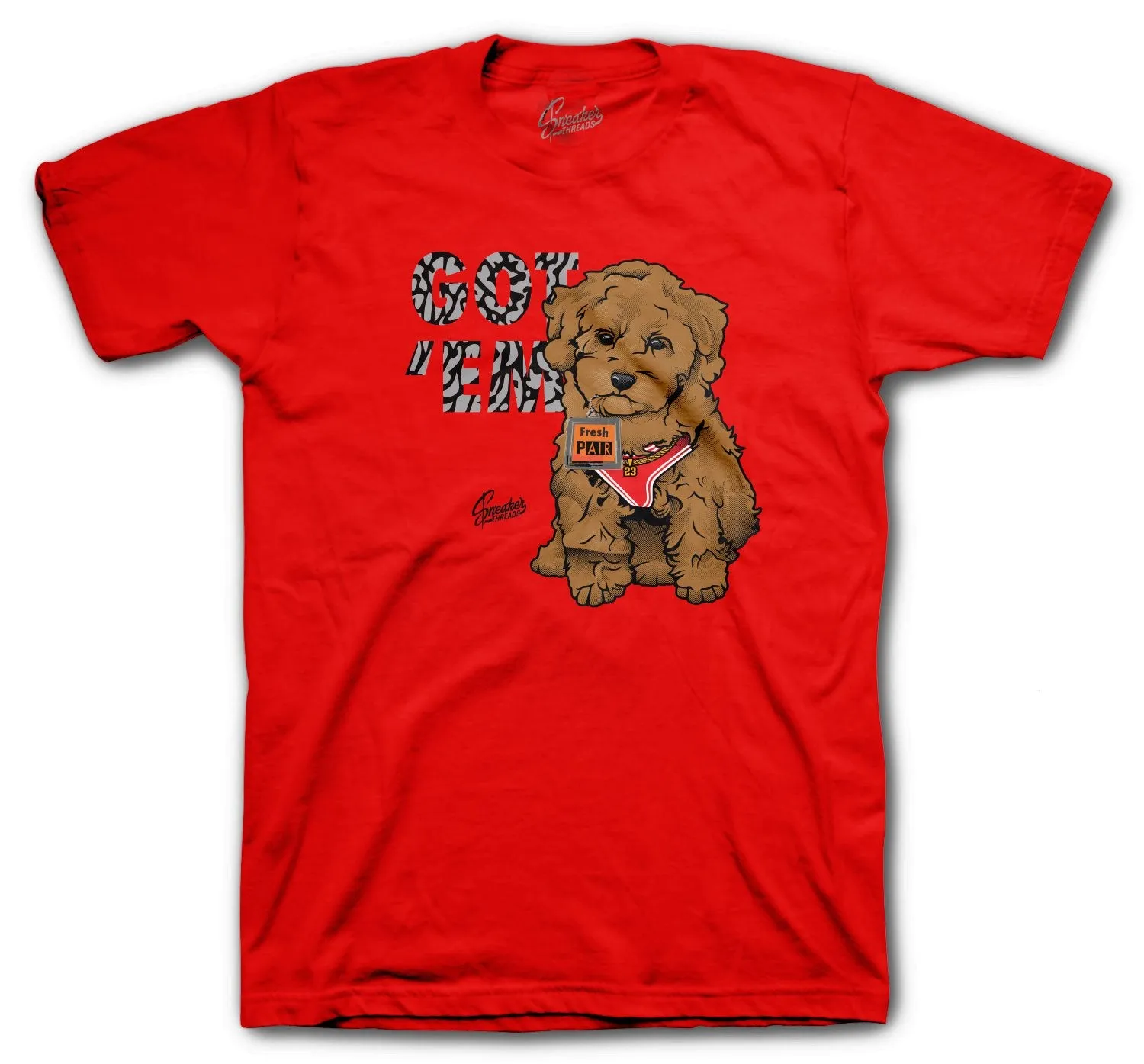 Retro 3 Red Cement Got Em Shirt
