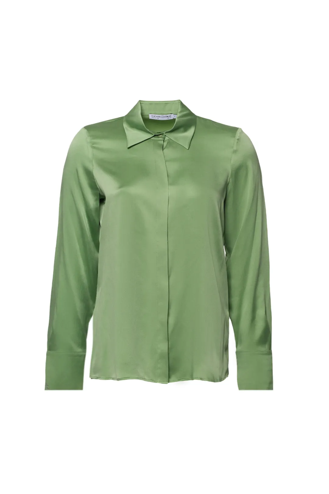 Sage Pure Silk Audrey Women's Shirt