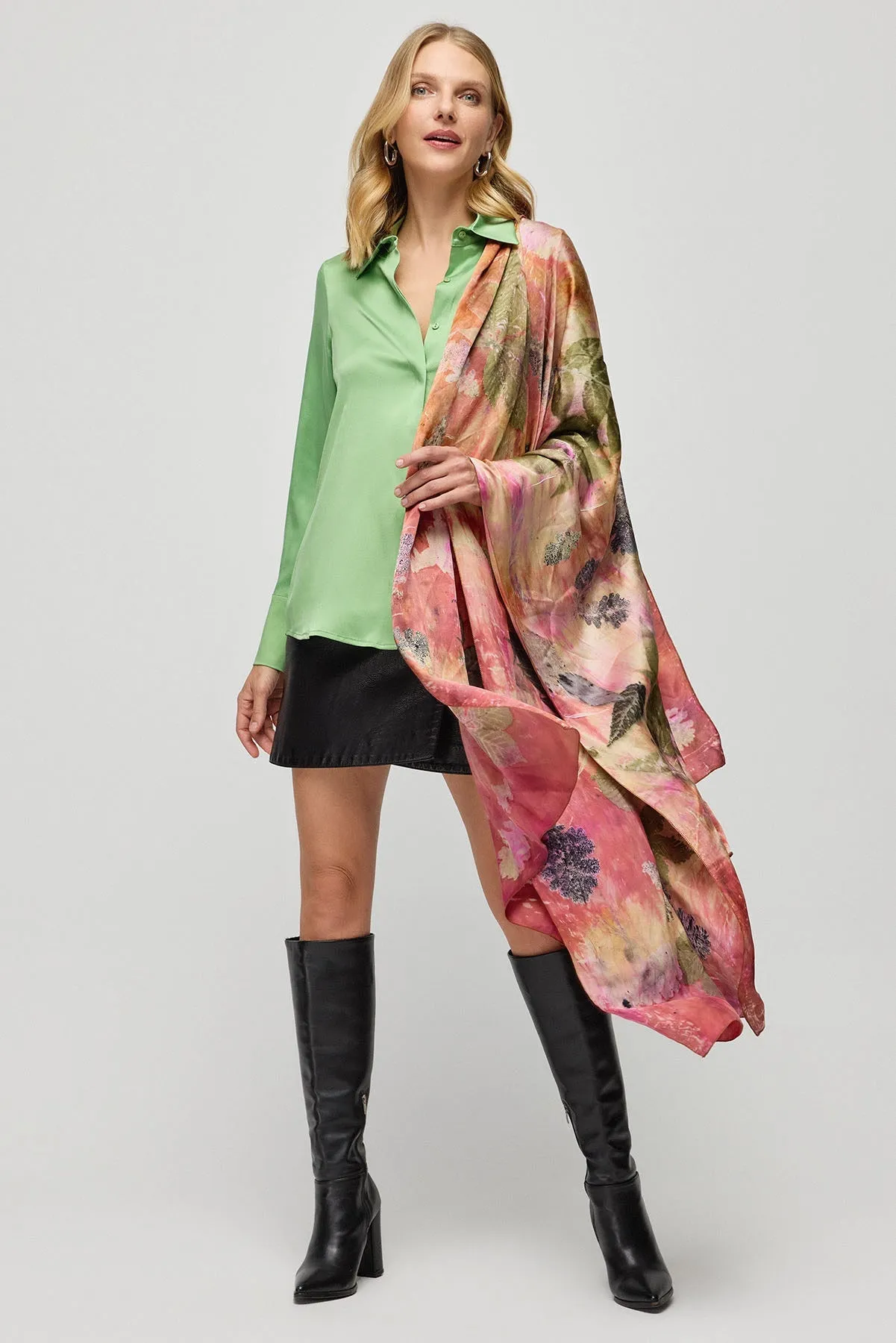 Sage Pure Silk Audrey Women's Shirt