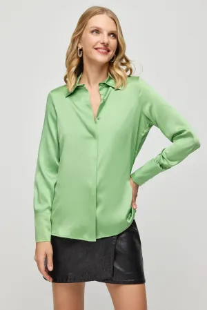Sage Pure Silk Audrey Women's Shirt