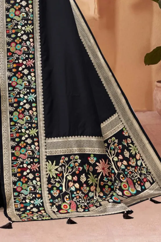 Soft Silk Premium Black Saree