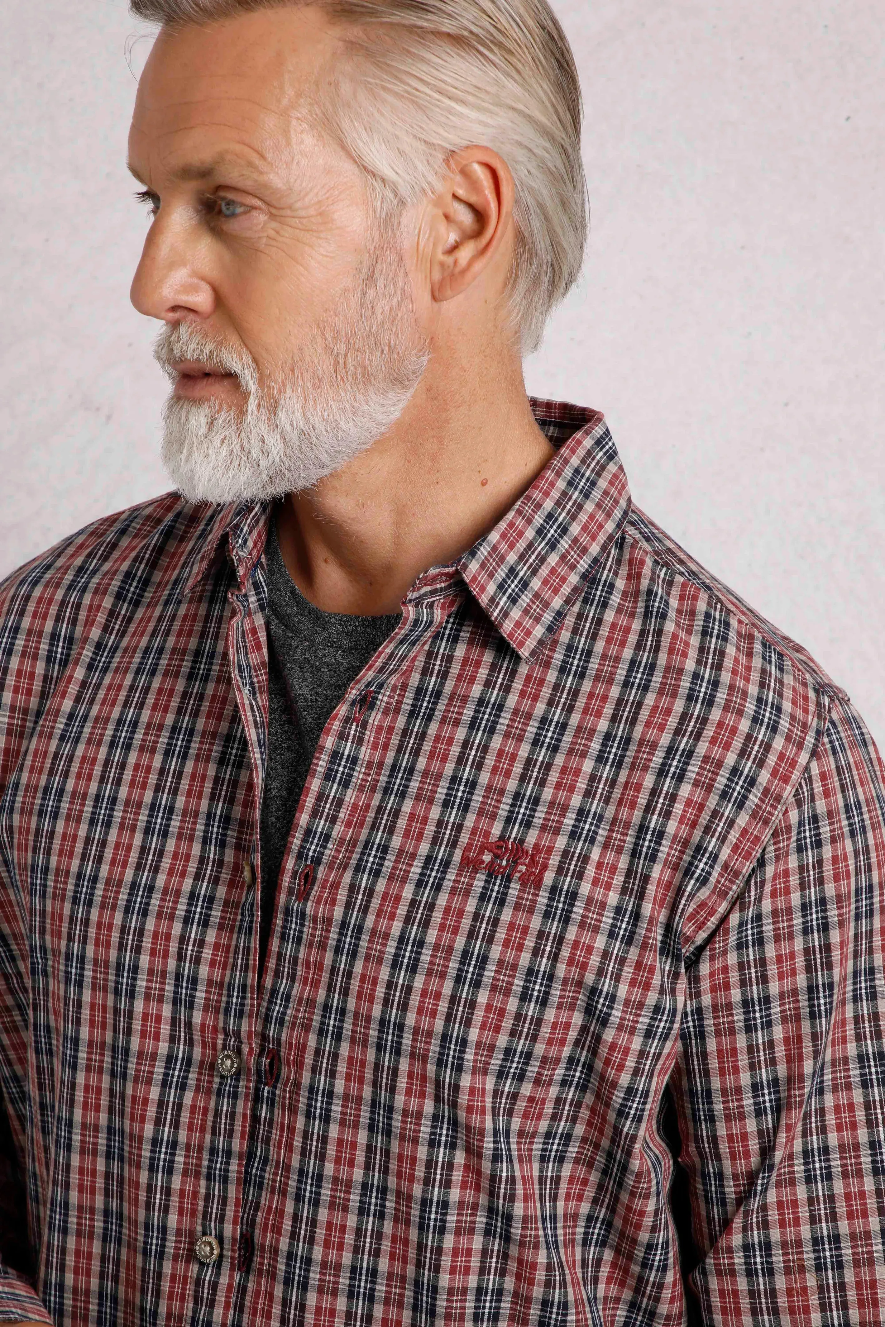 Weird Fish 2XL Nut Lando Long Sleeve Check Shirt
