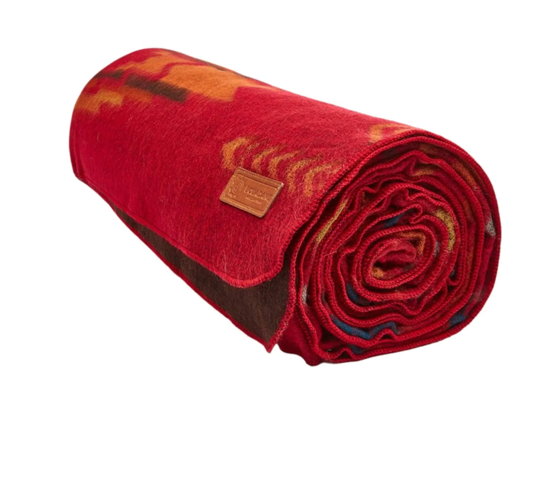 Wildfire Red Handwoven Blanket